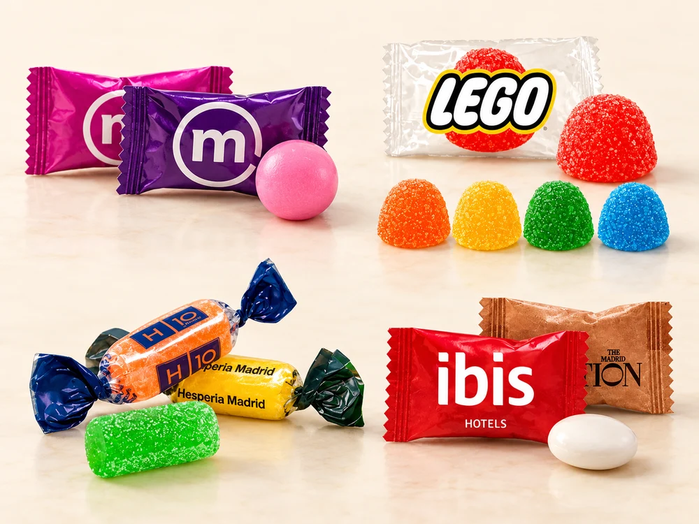Caramelos promocionales personalizados para empresas