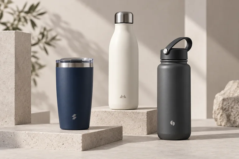 Botellas personalizadas, vasos térmicos y bidones con logo para empresas